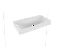 Kaldewei Lavabo Silenio 3045 90x46x12 cm rectangulaire classique blanc brillant sans trop-plein