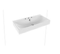 Kaldewei Lavabo mural Silenio 90x46x12 cm rectangulaire classique Blanc brillant 904406033001