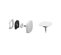 KALDEWEI SQUARE TWIST Plus Cache KA 4119 pour garniture de vidage et de trop-plein avec remplissage, 687772850711, KA 4119