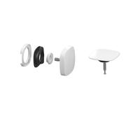 KALDEWEI SQUARE TWIST Plus Cache KA 4119 pour garniture de vidage et de trop-plein avec remplissage, 687772850001, KA 4119