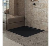Kaldewei Superplan douche 351447982667 75x80cm, support de baignoire extra-plat, SEC, cool grey90