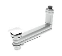 Kaldewei Clou vidage / trop-plein 905400000715 gris catania mat, couvercle carré, émaillé