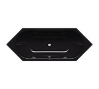 Kaldewei Vaio Duo 6 bain 233230003701 210x80cm, effet perle antidérapant, noir