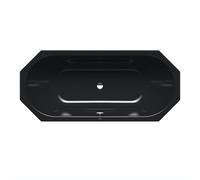 Kaldewei Vaio Duo 8 baignoire 233300013701 180x80cm, effet perlant, noir