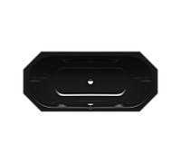 Kaldewei Vaio Duo 8 bain 233330003701 180x80cm, effet perle antidérapant, noir