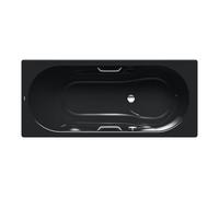 Kaldewei Vaio set baignoire 234730003701 180x80cm, effet perle antidérapant, noir