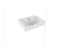 Kaldewei Lavabo mural Silenio 60x46x12 cm 1 trou avec trop-plein Blanc brillant 904306013001