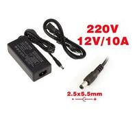 KALEA-INFORMATIQUE Alimentation secteur 220V vers 12V DC 10A - Embout 2.5 x 5.5 mm - BOITIER AVEC CORDON SECTEUR G