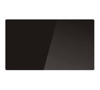 Kalia Radiateur électrique à inertie sèche 1500W Céramique et Verre Noir Écran LCD 79x13x45cm