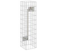 KALISSE Colonne Gabion - avec Robinet d'Eau 100x25x25 cm Acier Inoxydable 304 42675