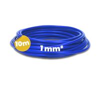 Kalitec 10m Câble de Câblage H05V-K 1 mm² Bleu Foncé, Fil Souple en PVC