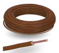 Kalitec 10m H07V-U 1 x 2,5 mm² Câble Individuel en PVC Rigide, Marron