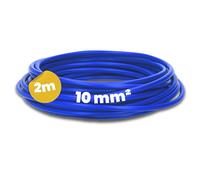Kalitec 2m Câble H07V-K 10 mm² Bleu Foncé - Fil Souple pour Armoire