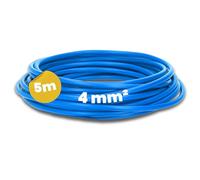 Kalitec 5m Câble de Commutation H07V-K 4 mm² - Fil Souple Bleu PVC