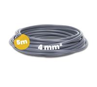 Kalitec 5m Câble H07V-K 4 mm² Gris - Fil de Câblage Souple Monofil