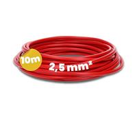 Kalitec Câble H07V-K 2,5 mm² Rouge - 10 m Fil Électrique Flexible PVC | Toron de câblage à fils fins, classe 5 conforme HAR, idéal pour armoires de commande et installations jusqu'à 1000 V.