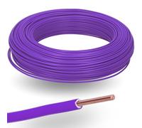 Kalitec Câble H07V-U 1 x 2,5 mm² Violet - Fil Rigide Monofil en Cuivre