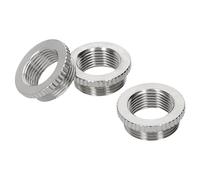 Kalitec D6725203 Lot de 3 réductions moletées M25/M20 en laiton I Réducteur presse-étoupe I Filetage intérieur M20 I Filetage extérieur M25 I IP68