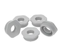 Kalitec G6402000 Lot de 5 réducteurs M40/M20 en plastique gris clair I Réducteur presse-étoupe hexagonal I Filetage intérieur M20 I Filetage extérieur M40 I IP68