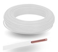 Kalitec H07V-U 1 x 1,5 mm² Blanc Fil Simple PVC 450/750 V Câble Câblage