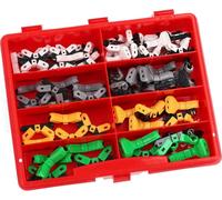 Kalitec Kali-1560 Assortiment Boîte Kit pour voiture 70 pièces I 0,2-3,0 mm² I jusqu'à 600 V I Connecteurs de câbles pour voiture I Connecteurs de dérivation I Bornes à guillotine I Connecteurs droits