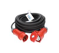 Kalle Das Câble d'extension CEE en caoutchouc H07RN-F 5G 6,0 mm² 400 V 32 A avec inverseur de phase 50 m
