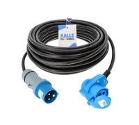 KALLE DAS KABEL Rallonge CEE - 230 V - Câble de camping - Câble CEE avec prise de camping et raccord coudé H07RN-F 3G 2,5 mm² - 15 m