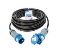 KALLE DAS KABEL Rallonge CEE 230 V - Câble de camping de qualité supérieure pour caravane et camping-car - Câble d'alimentation pour caravane et extérieur - Avec indice de protection IP44 - H07RN-F 3G
