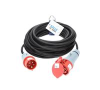 Kalle das Kabel, Rallonge CEE Câble caoutchouc H07RN-F 5G, 1,5 mm², 400 V, 16 A avec inverseur de phase
