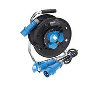 KALLE DAS KABEL Rallonge Electrique Enrouleur KTG 25m CEE, Kit avec câble de raccordement 1,5m, H07RN-F 3G 2,5mm² pour camping, chantier, bricolage & jardin, Made in Germany