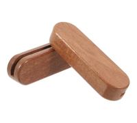KALLORY 2 Pièces Housse de Poignée de Casserole, Manchon de Poignée en Fonte, Bois, Café, pour Barbecue Extérieur et Camping, Prise Isolante Résistante la Chaleur, Ajustement Sécurisé,