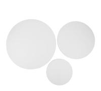 KALLORY 3 Pièces Cadre Circulaire en Coton et Bois Blanc pour Peinture sur Toile, Cadre pour Tableau Rond Moderne, Décoration Polyvalente et Remplacement Pratique en Intérieur ou Galeries