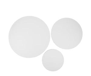 KALLORY 3 Pièces Cadre Circulaire en Coton et Bois Blanc pour Peinture sur Toile, Cadre pour Tableau Rond Moderne, Décoration Polyvalente et Remplacement Pratique en Intérieur ou Galeries