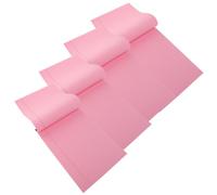 KALLORY 4 Pièces Bloc-notes Détachables A4 Rose Pages Lignées, Carnet Horizontal à Colonnes Divisées en Papier, Rechargeables pour Documentation et Travail
