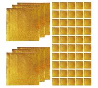 KALLORY 500 Pièces Papier Aluminium Doré pour Chocolat et Bonbons, Emballage Résistant et Décoratif, pour Envelopper Confiseries et Produits Sucrés Artisanaux