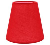 KALLORY Abat-jour en Tissu Rouge pour Douille E14 Support Solide et Installation Simple, Accessoire pour Lampes Murales Cafés et Studios