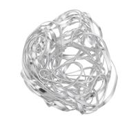 KALLORY Accessoire Flexible pour Vase à Fleurs en Alliage D'aluminium Argenté, Surface Lisse et Résistante, pour Composition de Fleur DIY