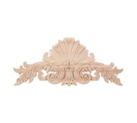 KALLORY Applique Décorative en Bois Sculpté Décoration Salon et Loisirs Créatifs Incrustation Bois pour Meubles, Beige, Motif Tridimensionnel, pour Meubles et Murs