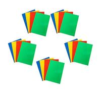 KALLORY Bloc-Notes pour Texte A5 20pcs Tapis D'écriture de Bureau en PP Coins Arrondis, Design Léger, pour Étude et Usage Scolaire Couleur Aléatoire