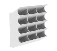 KALLORY Boîte de Rangement Pla Blanc 12 Compartiments pour Lames de Rasoir | Organisation Stable et Accès Rapide, Format 4, 1x3, 9x1, 6 Pouces, pour Salons et Usage Domestique