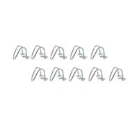 KALLORY Clip en Acier Galvanisé U 6/6 Pouces Lot de 10 Boucles de Tube pour Étagères et Échafaudages, Connecteur Portable Facile à Installer pour Équipements D’élevage Porcin