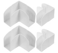 KALLORY Connecteurs pour Parc à Bébé 4pcs en Plastique Blanc, Pliables et Faciles à Installer, Stabilisateurs pour Usage Domestique en Voyage