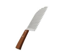 KALLORY Couteau Ondulé pour Couper Oignons et Carottes pour Pommes de Terre en Acier Inoxydable Manche Antidérapant Confortable, Léger Cuisine