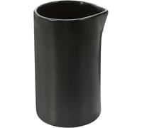 KALLORY Distributeur de Lait en Céramique, Pichet à Lait Noir, Bouilloire à Café Mini, Facile à Ranger, pour Hôtel et Restaurant