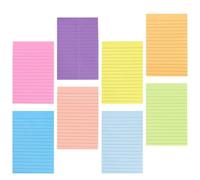 KALLORY Fiches Autocollantes Lignées, Blocs-notes en Papier Détachable, Papier, Forte Adhérence, sans Traces, Style Mignon, Bureau et École