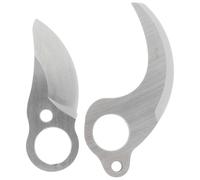 KALLORY Lame de Rechange 2 Pièces en Acier au Carbone sans Fil Compatible Haute Performance, Coupe Lisse Poids Léger Argenté pour Sécateur Électrique pour Vignobles et Pentes