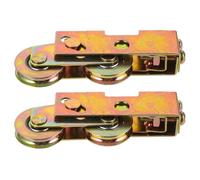 KALLORY Lot de 2 Poulies à Galet de Porte Coulissante Roulement à Billes en Acier 1-1/4 Pouce, Robuste et Solide pour Fenêtres et Armoires Coulissantes