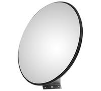 KALLORY Miroir Convexe de Sécurité en ABS Noir 30cm Grand Angle Vue Large Prévention des Accidents pour Supermarchés et Zones à Fort Trafic