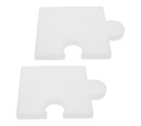 KALLORY Moules en Silicone pour sous-Verres Puzzle 2pcs, Résistant la Chaleur, Finition Antiadhésive, pour Résine Époxy et Loisirs Créatifs en Famille