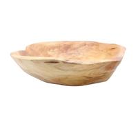 KALLORY Plateau de Rangement pour Fruits Forme Irrégulière en Bois Massif Bord Lisse Bol de Rangement Ménager Élégant pour Mariages et Banquets